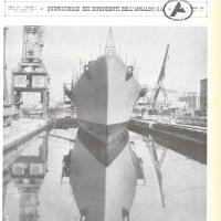 p. 1 (copertina), cacciatorpediniere venezuelano in allestimento al Cantiere di Livorno, 1956
